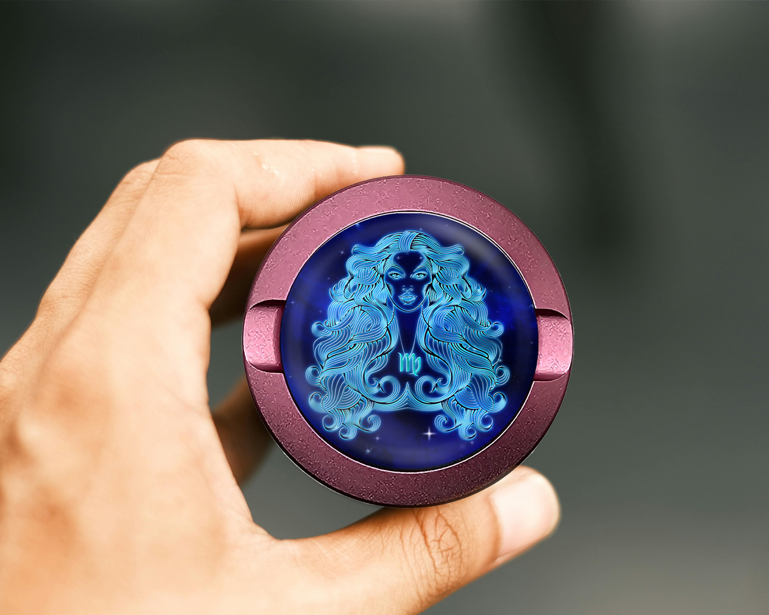 Virgo Zodiac Sign Snus Storage Case Pink
