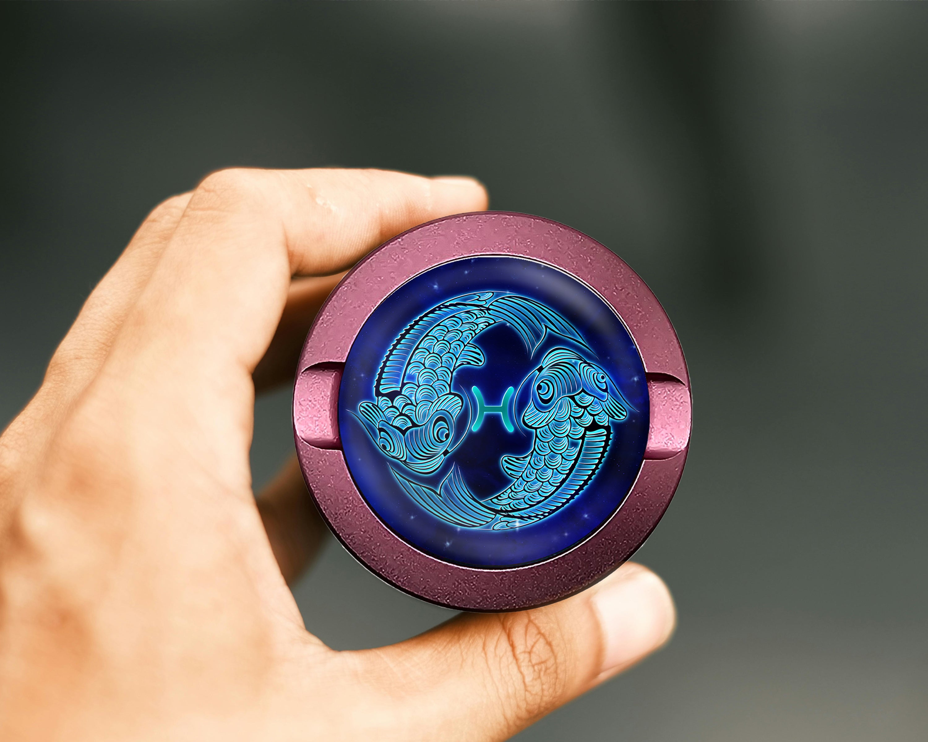 Pisces Zodiac Sign Astrology Snus Storage Case Pink