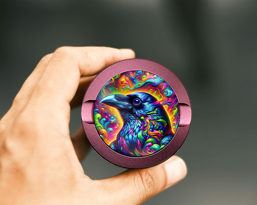 Trippy Raven Snus Storage Case Pink