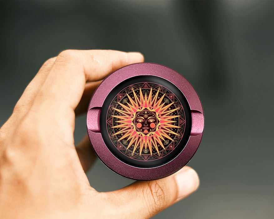 Celestial Third Eye Sun Zyn Storage Case Pink