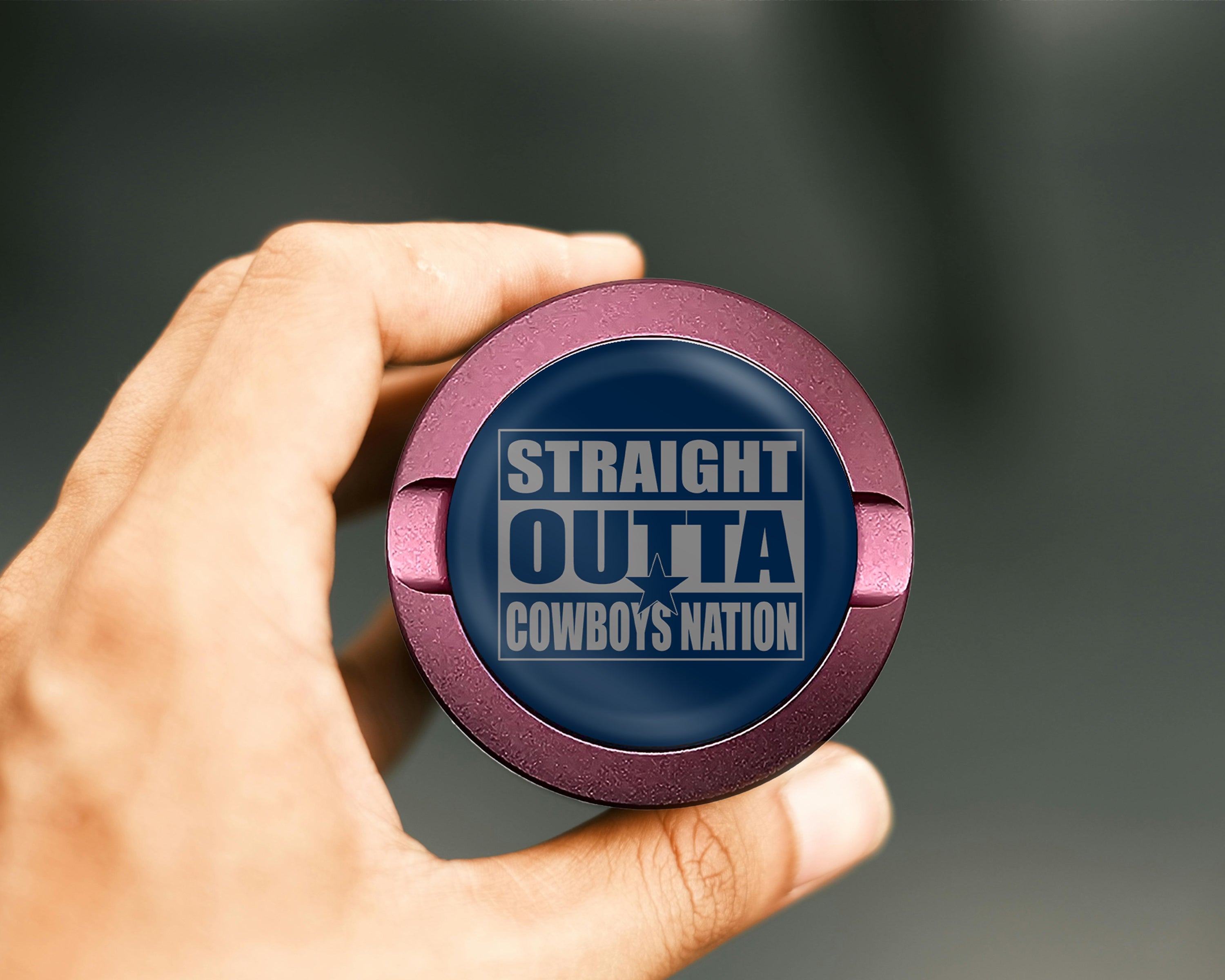 Straight Outta Cowboys Nation Snus Storage Case Pink
