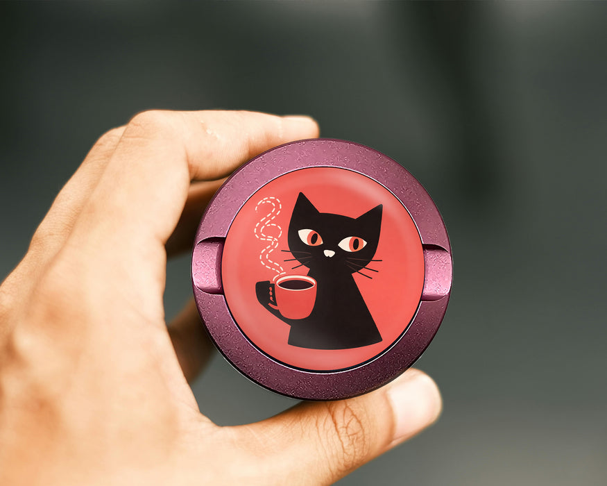 Retro Cat Minimalist Snus Storage Case Pink