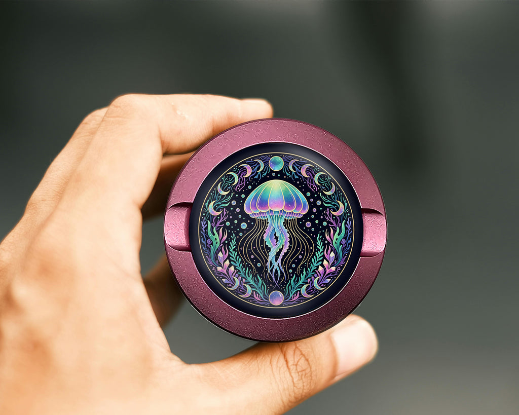 Mystic Moon Jellyfish Bloom Snus Storage Case Pink