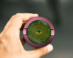 Golden All-Seeing Eye Snus Storage Case Pink