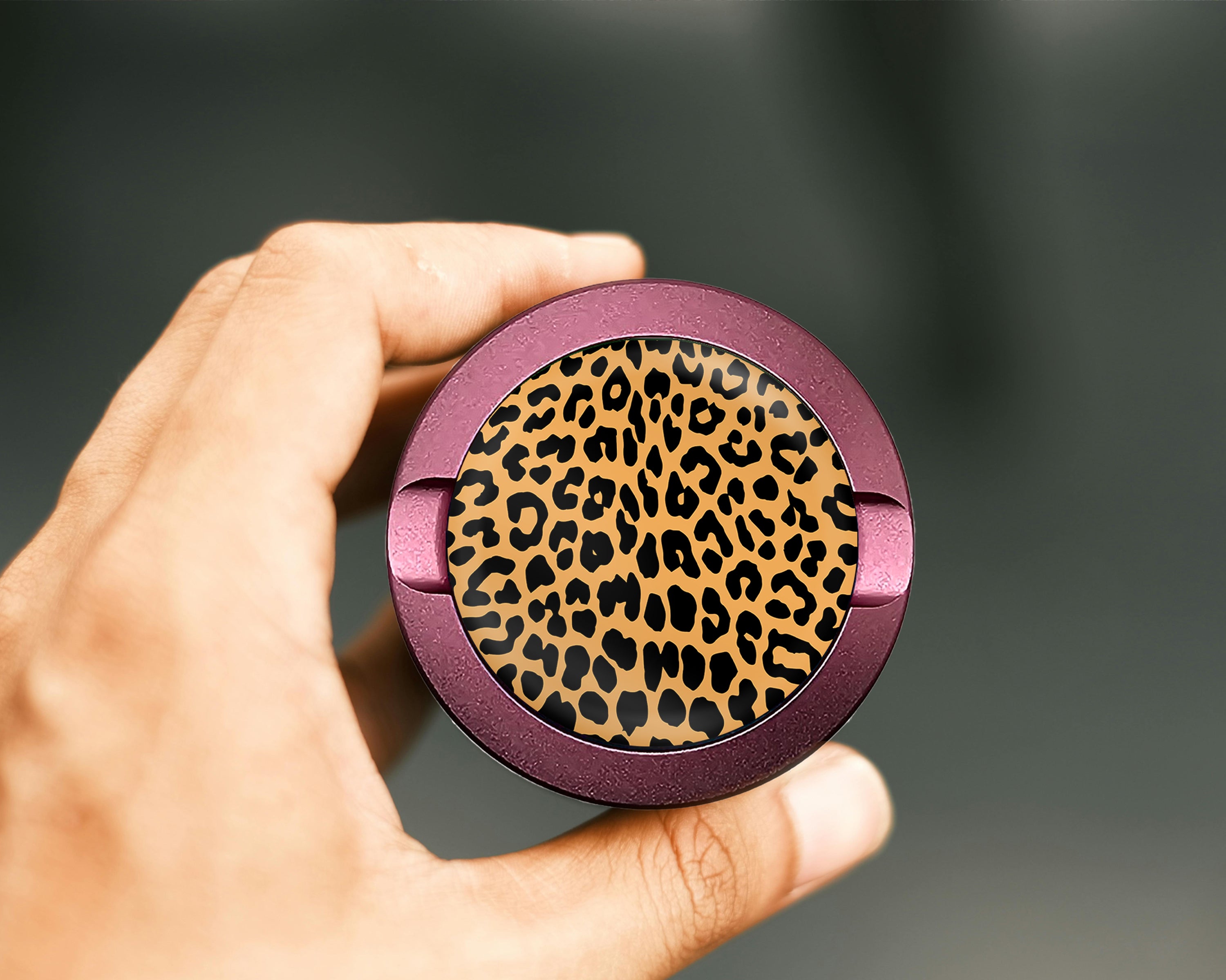 Leopard Print Snus Storage Case Pink