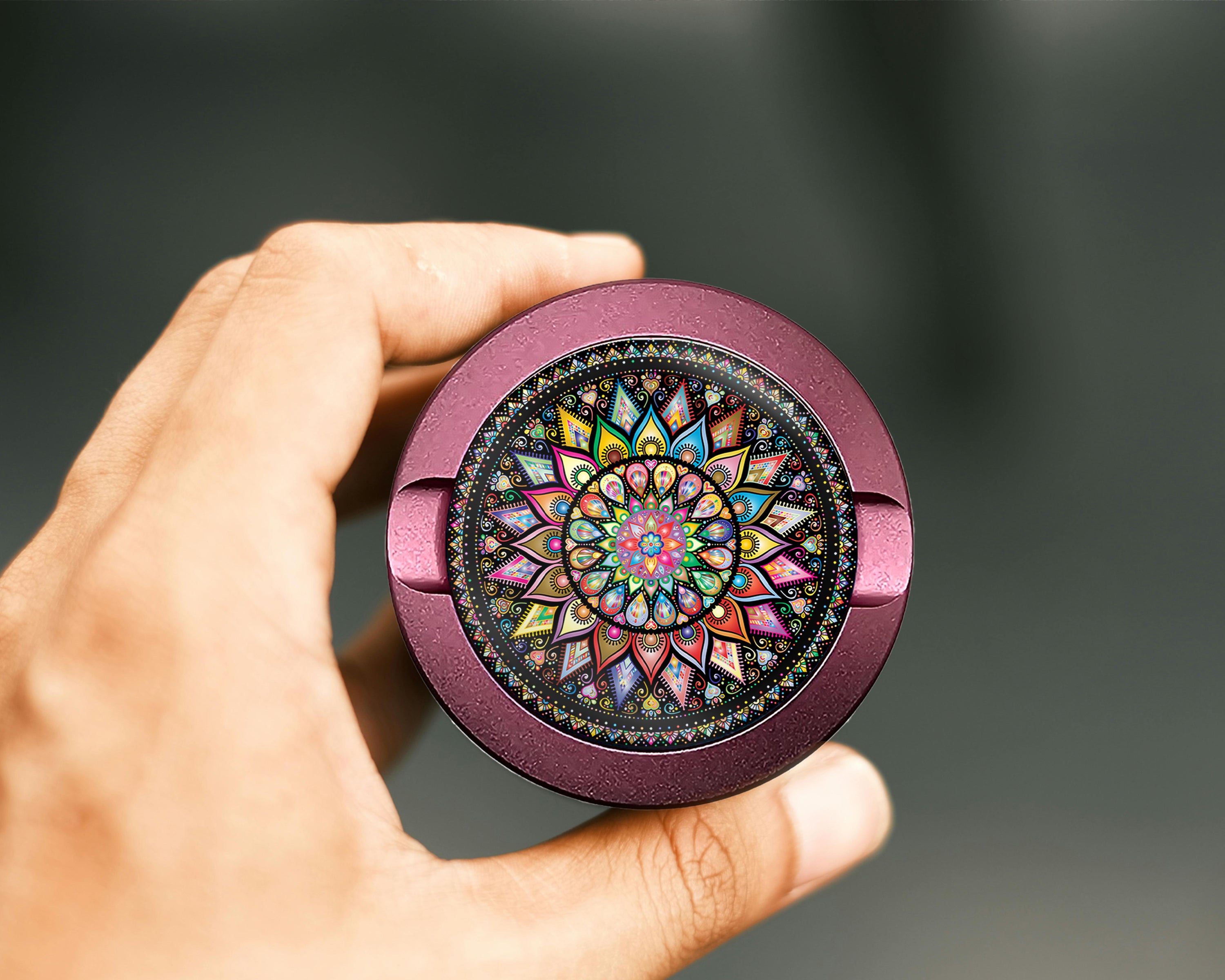 Mandala Trippy  Snus Storage Case Pink