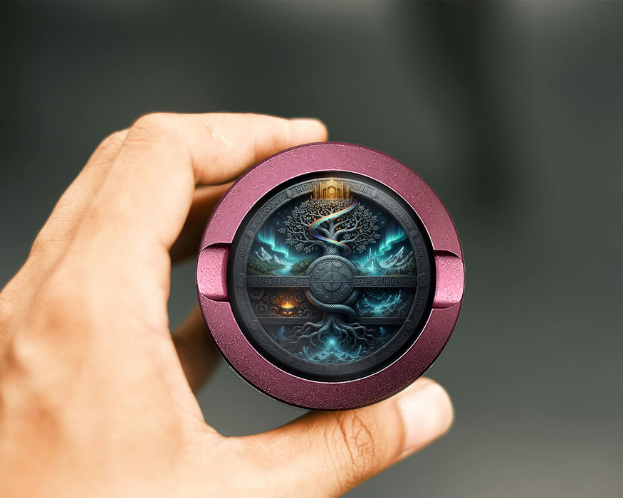 Yggdrasil Realms Cosmic Portal Snus Storage Case Pink