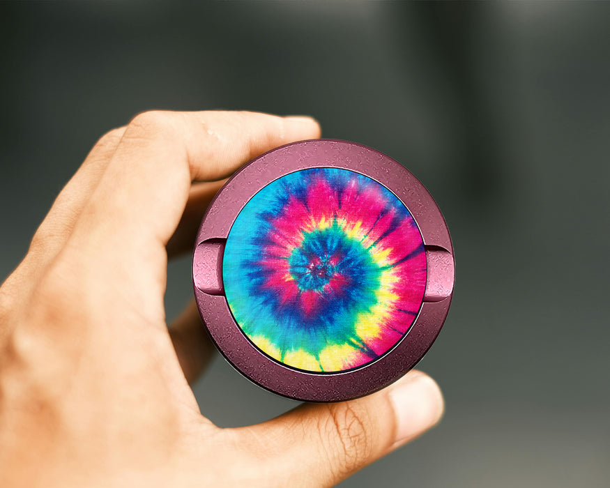 Peace, Love and Tie Dye Snus Storage Case Pink