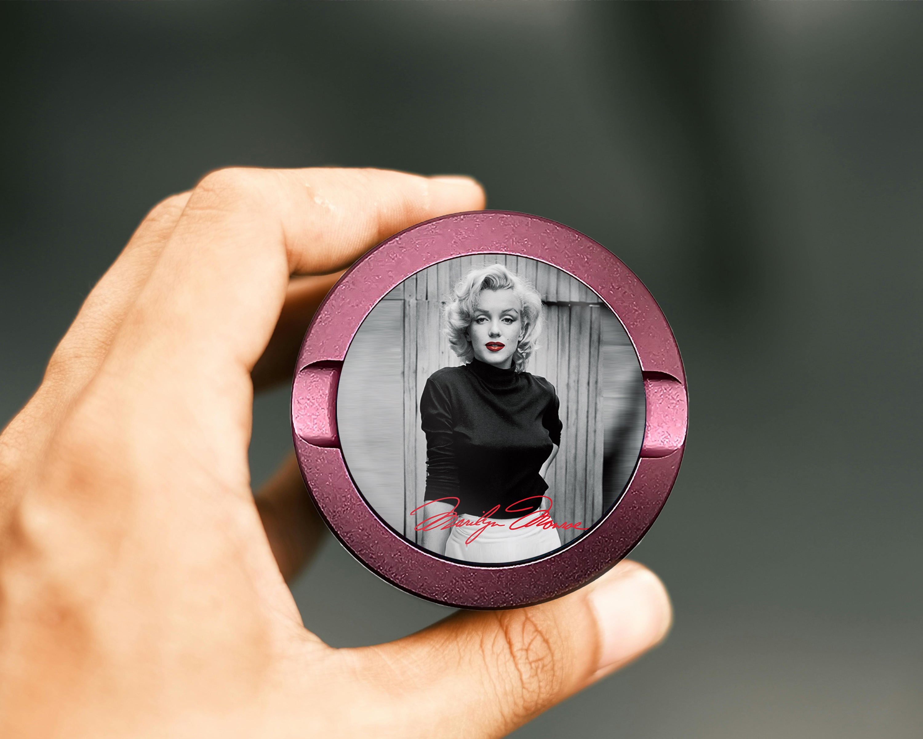 Marilyn Monroe Signature Snus Storage Case Pink