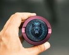Mystic Lunar Wolf Sigil Snus Storage Case Pink