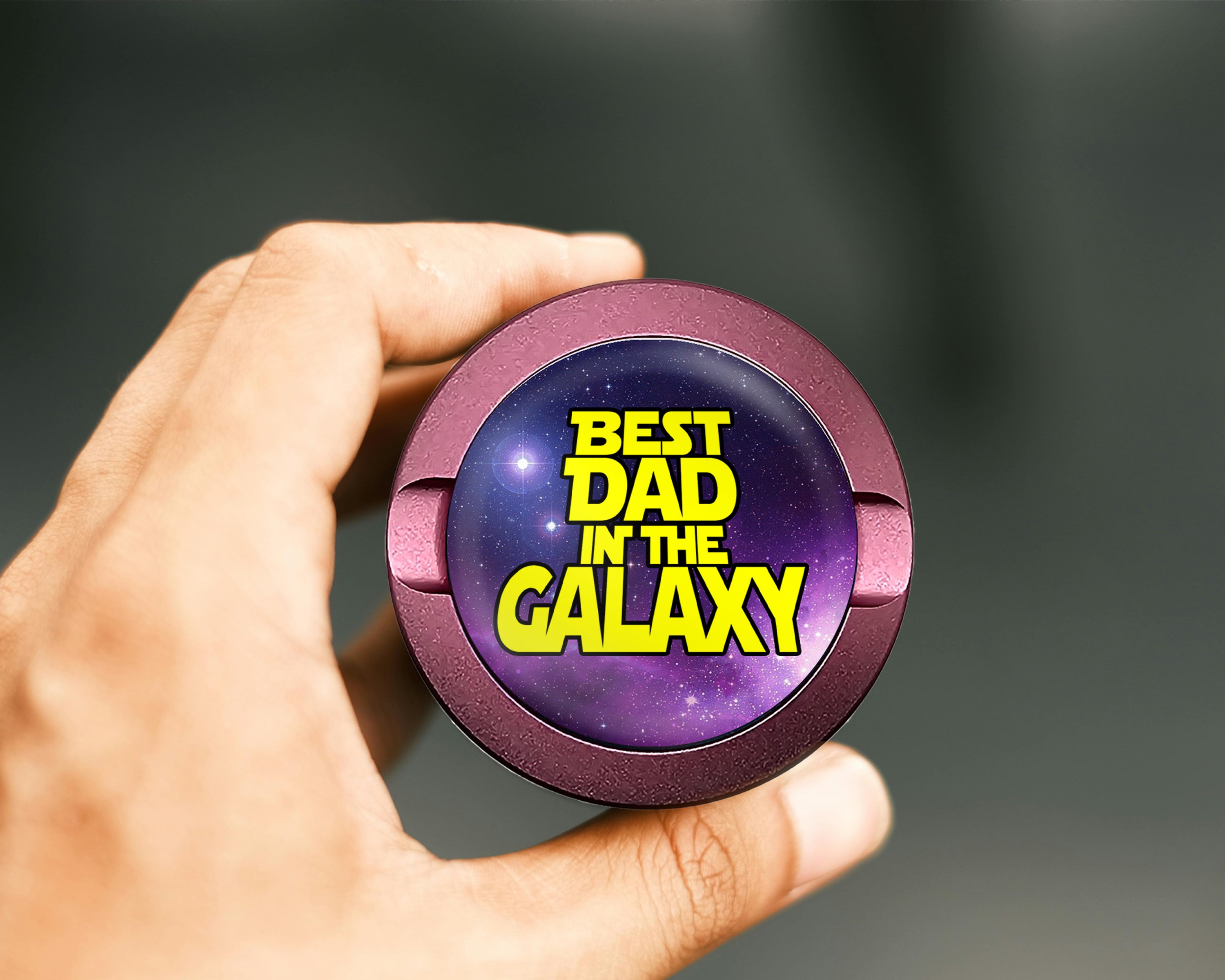 Best Dad In The Galaxy Snus Storage Case Pink
