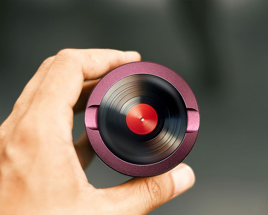Red Vinyl Record  Snus Storage Case Pink