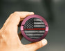 Thin Red Line - Support Firefighters Flag Snus Storage Case Pink