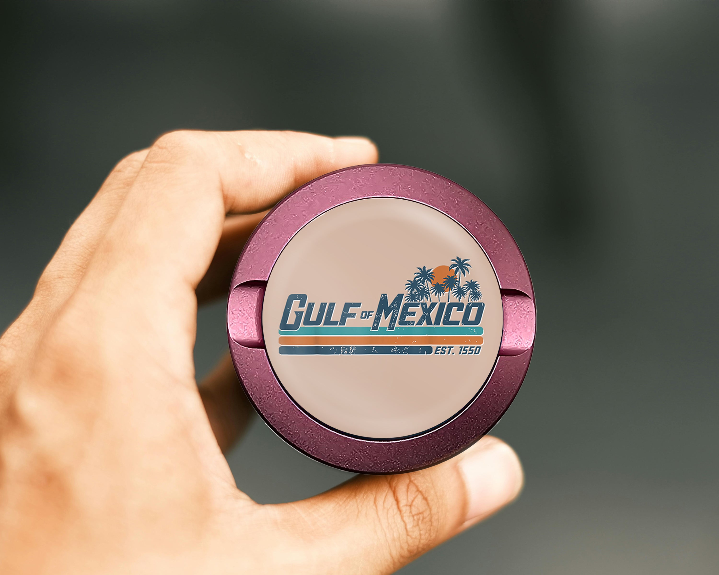 Gulf Of Mexico Snus Storage Case Pink