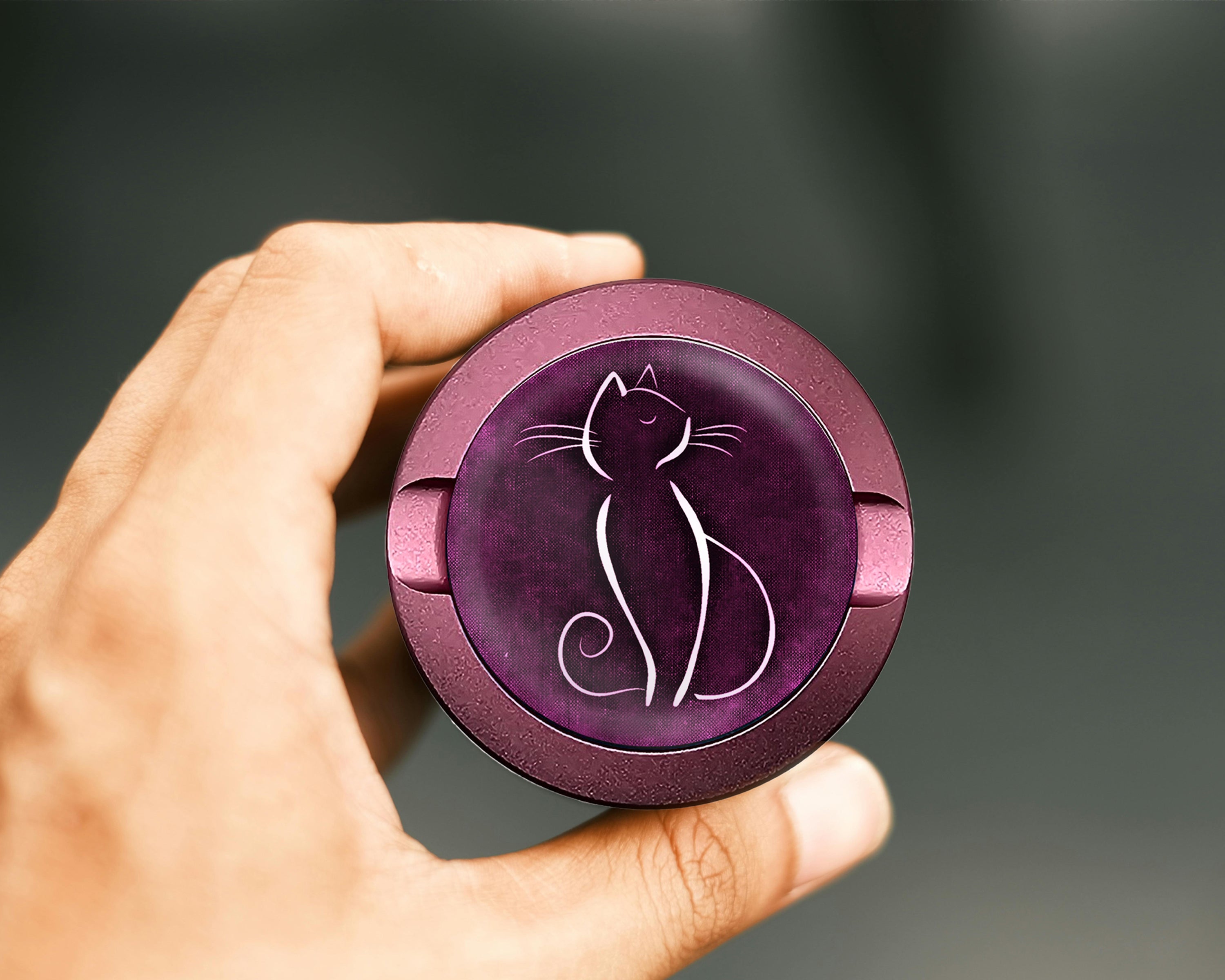 Purple Cat Lover Snus Storage Case Pink