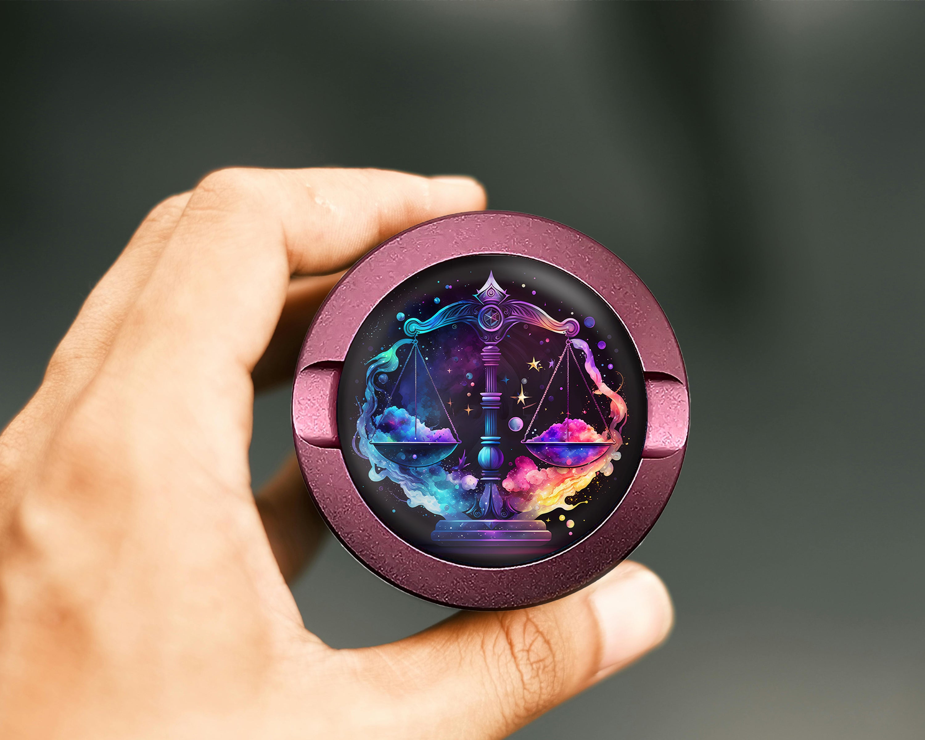 Libra Zodiac Sign Gift, Birth Sign Snus Storage Case Pink