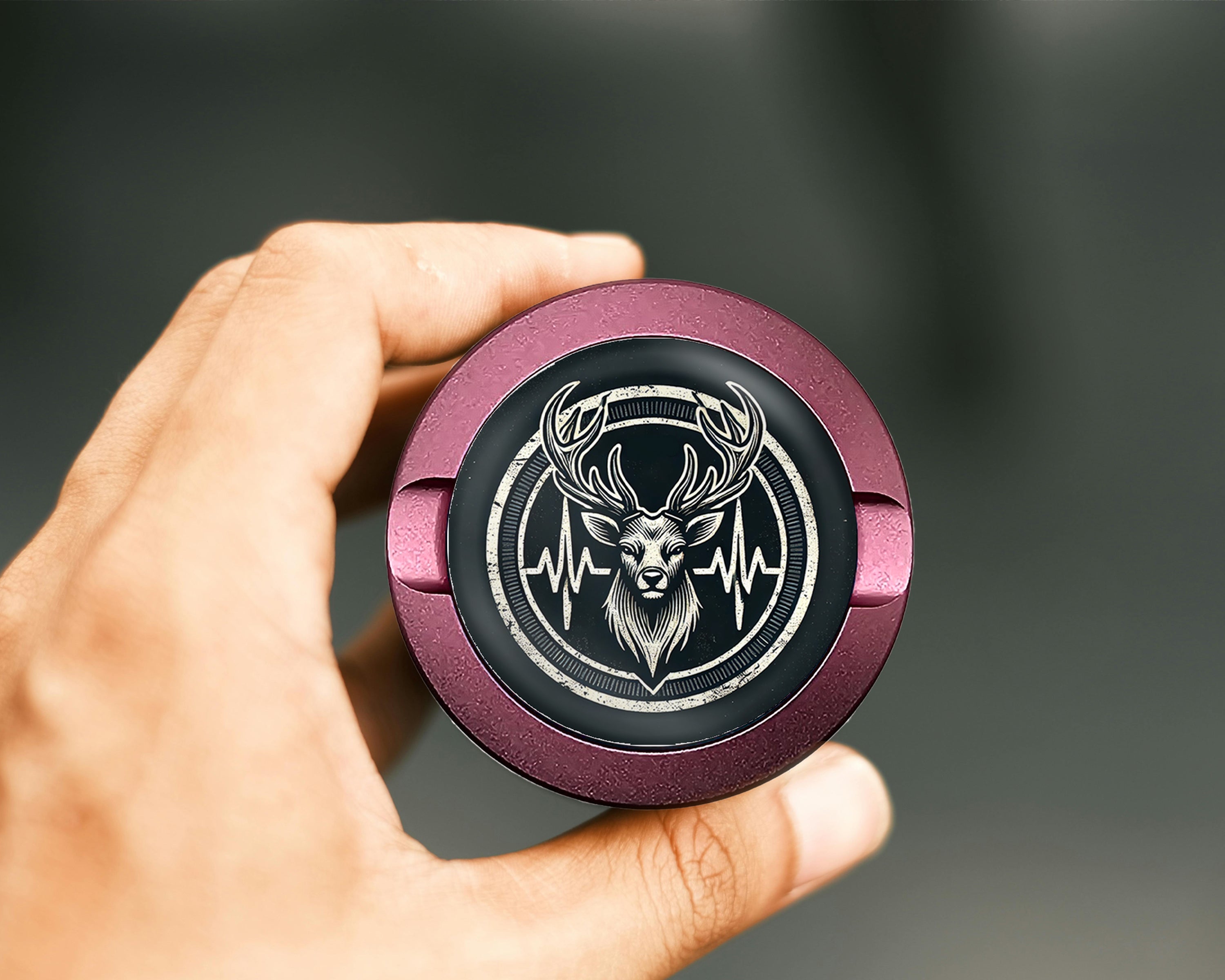 Deer Hunting Heartbeat Snus Storage Case Pink