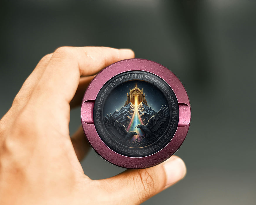 Valhalla Ravens Rainbow Path Snus Storage Case Pink