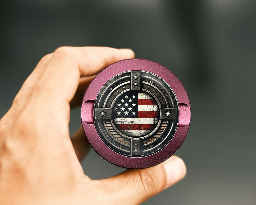 American Flag Snus Storage Case Pink