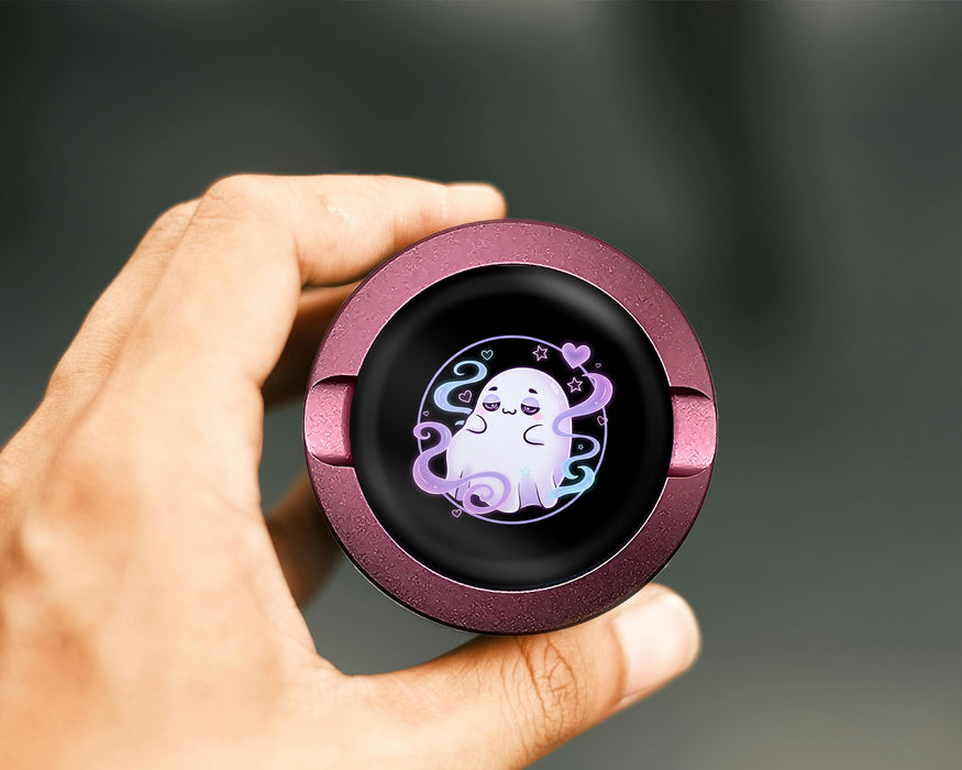 Cute Vaporwave Ghost Vibes Snus Storage Case Pink