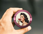 Romantic Retro Rose Beauty Snus Storage Case Pink