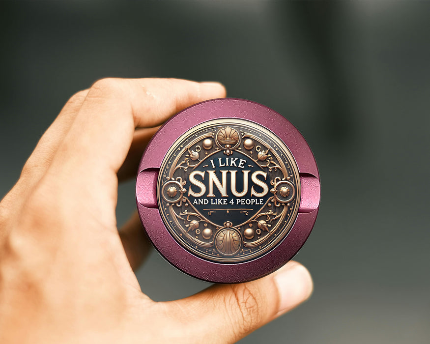 I Like Snus and 3 People Zyn Storage Case Pink