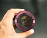 Dark Skull with Red Roses Gothic Ink Style Snus Storage Case Pink