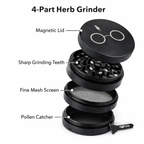 Premium 4-Layer Metal Herb Grinder | Weeds Grinder | Smoking accessories