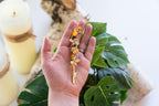 Honey bee wand cigarette holder decorative bead detail