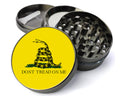 Coiled Snake Yellow Flag Herb Grinder - grey open product view