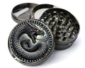 Jormungandr Serpent Herb Grinder - grey open product view