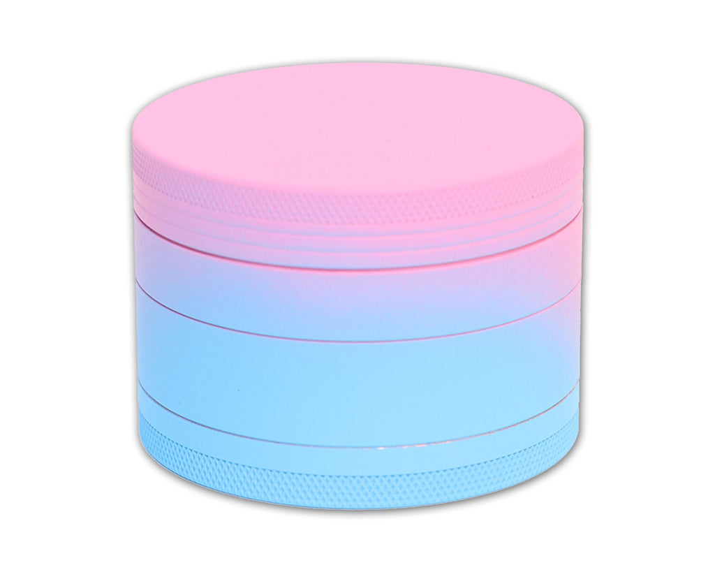 Cotton Candy Ombre Herb Grinder - closed front view