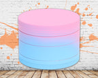 Cotton Candy Ombre Herb Grinder - closed staged view
