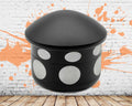 Mushroom Herb Grinder - black closed product view