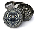 Fenrir Wolf Herb Grinder - grey open product view