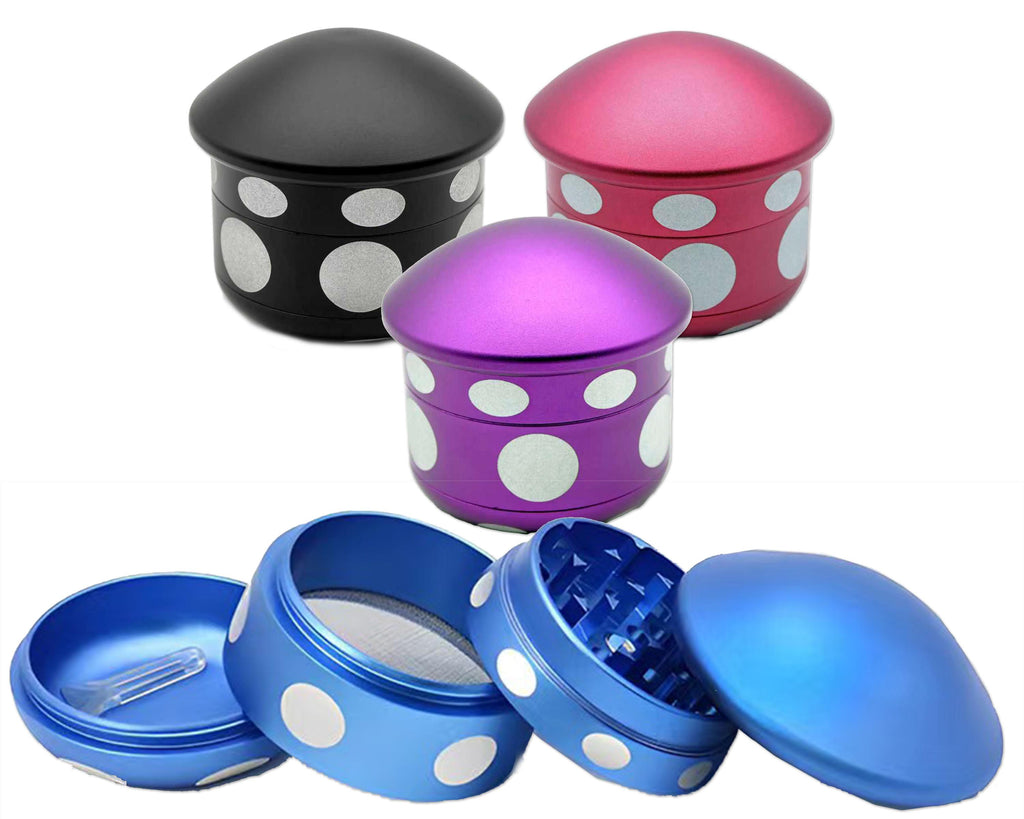 Mushroom Herb Grinder - multi-color open product group