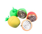 Apple-Shaped Herb Grinder - three-color open group view