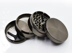 Plain Gunmetal Herb Grinder - open product view