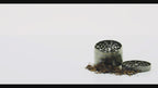 Black Grinder, Black Rubberized Grinder, 2.5 Inch Large Grinder, Soft Matte Grinder, 4 Piece Spice Grinder