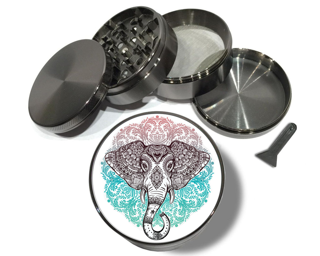 Elephant Colorful Mandala Spice Grinder
