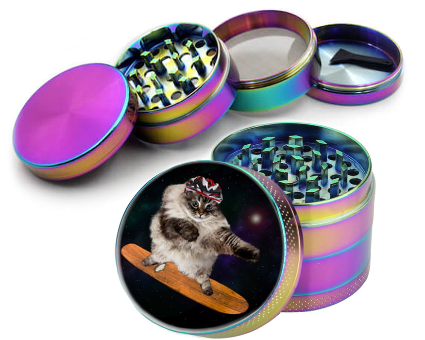 Skater Skateboarding Cat Spice Grinder