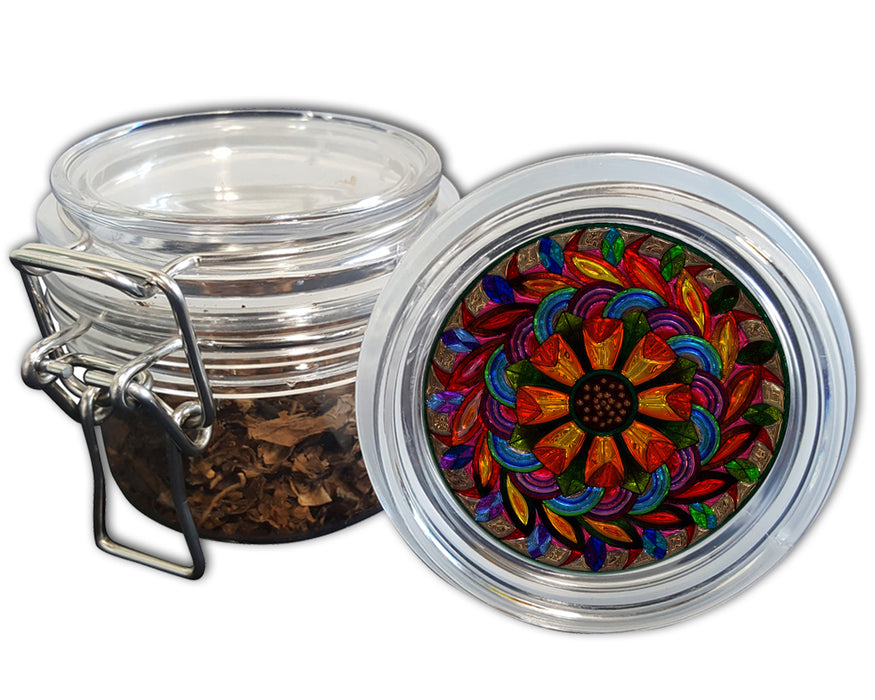 Stained Glass Mandala Spice Grinder