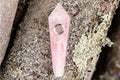 Rose Quartz Crystal Wand | Hand-Carved Natural Gemstone Display Piece with Gift Box