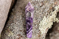 Amethyst Crystal Wand | Hand-Carved Natural Gemstone Display Piece with Gift Box