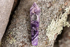 Amethyst Crystal Wand | Hand-Carved Natural Gemstone Display Piece with Gift Box