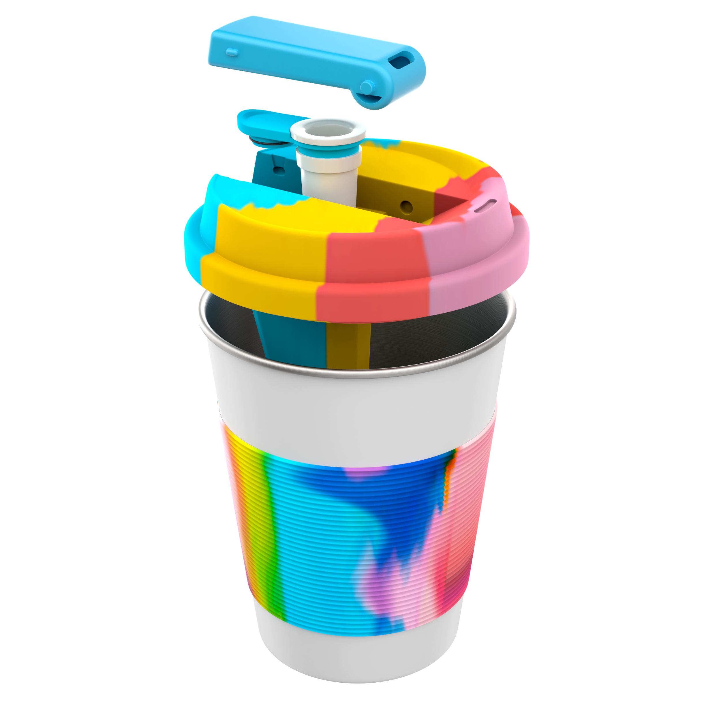 Cupro Coffee Mug for Flower and Incognito Uses | Hidden Hookah Pipe | Discreet Smoking | Hidden Bowl Storage