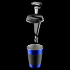 Cupro Coffee Mug for Flower and Incognito Uses | Hidden Hookah Pipe | Discreet Smoking | Hidden Bowl Storage