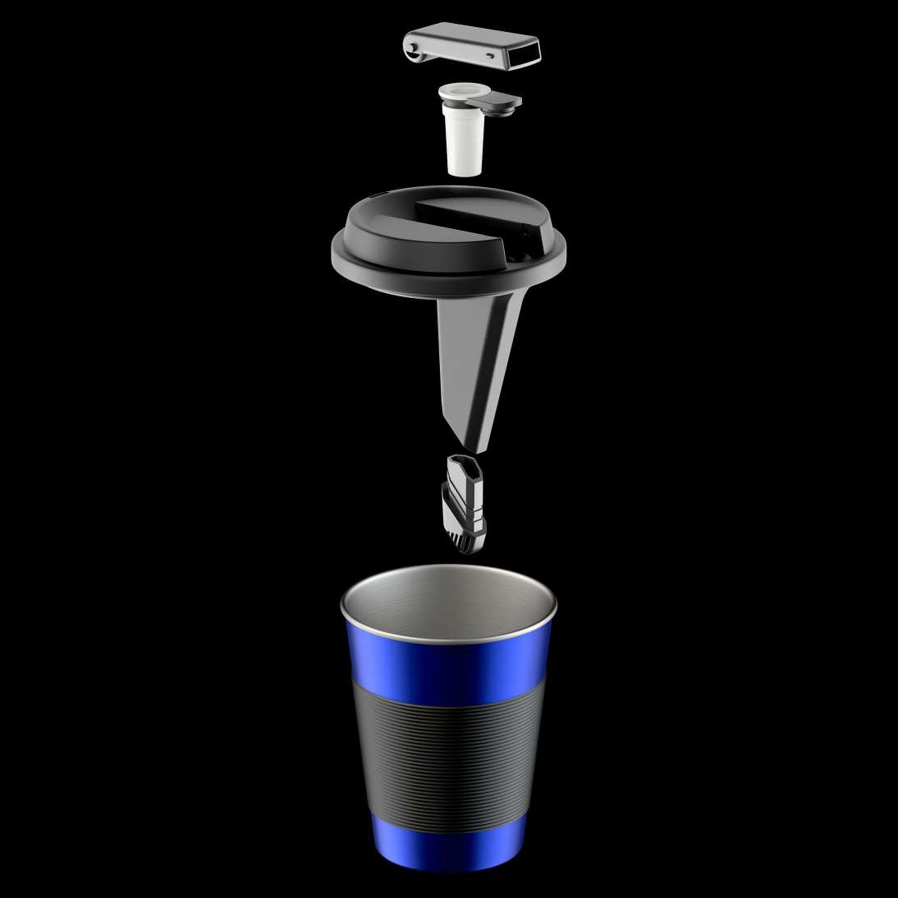 Cupro Coffee Mug for Flower and Incognito Uses | Hidden Hookah Pipe | Discreet Smoking | Hidden Bowl Storage