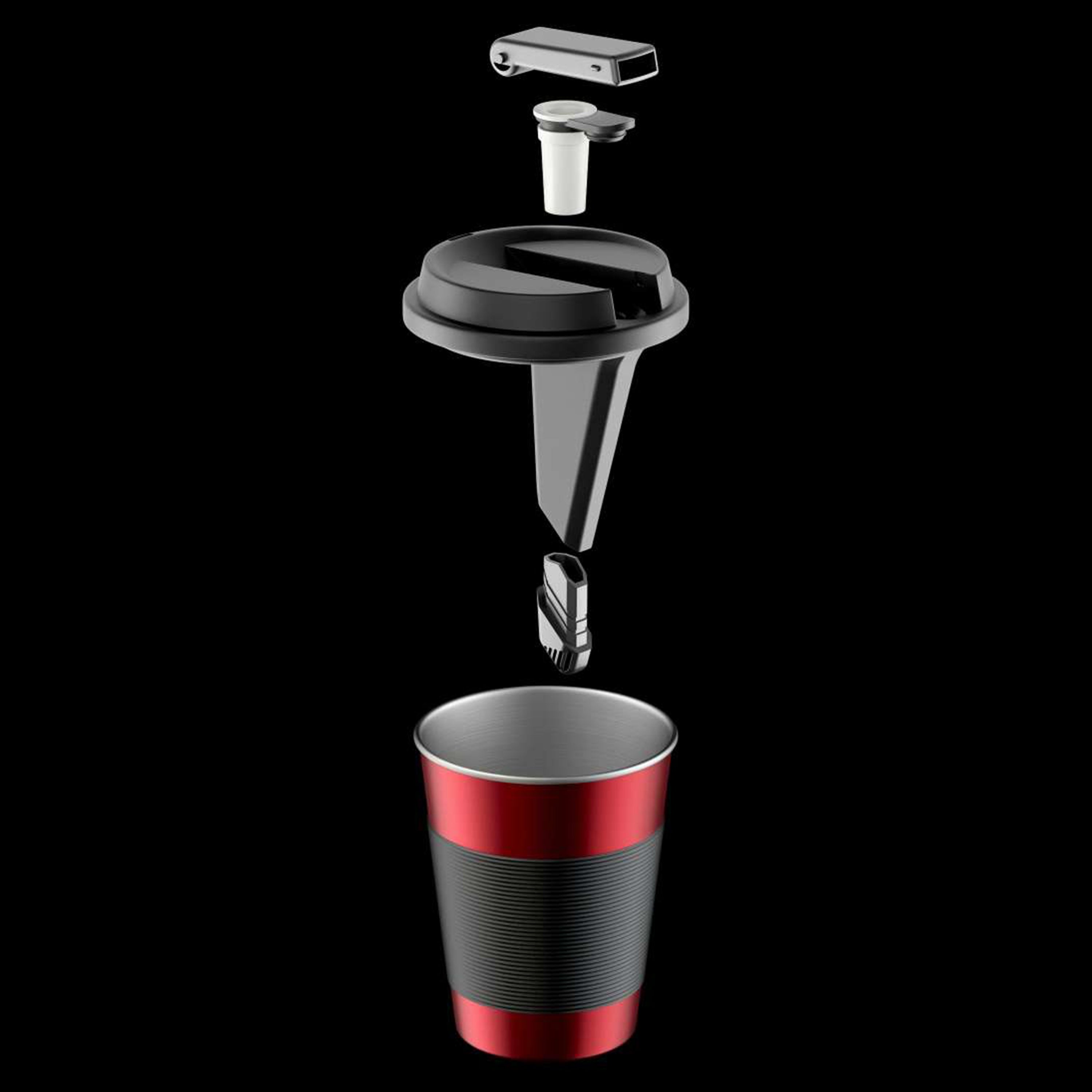 Cupro Coffee Mug for Flower and Incognito Uses | Hidden Hookah Pipe | Discreet Smoking | Hidden Bowl Storage